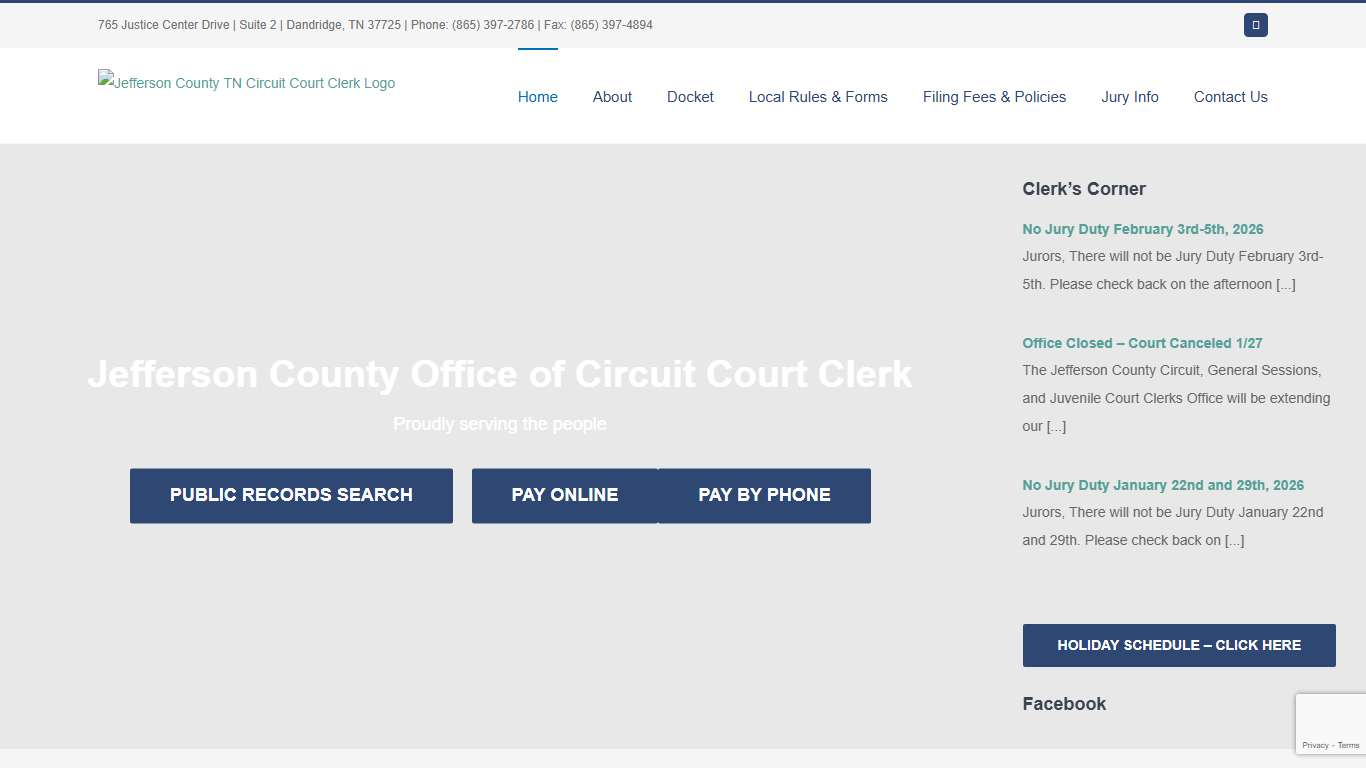 Jefferson County TN Circuit Court Clerk